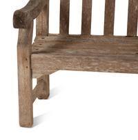 A Pair of Weathered Teak Benches — 20th Century