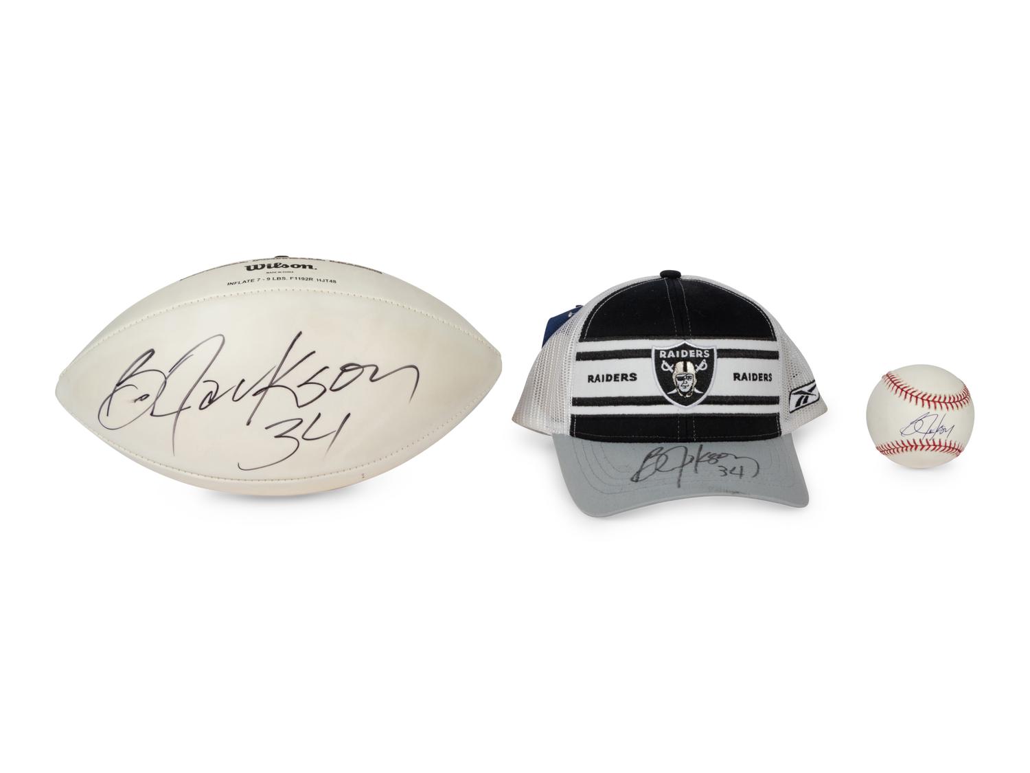 A Group of Bo Jackson Signed Autograph Items (Beckett Authentication Services BAS Certified)