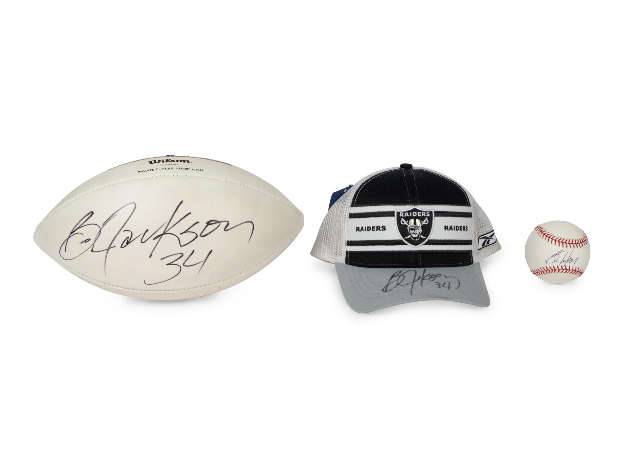 A Group of Bo Jackson Signed Autograph Items (Beckett Authentication Services BAS Certified)