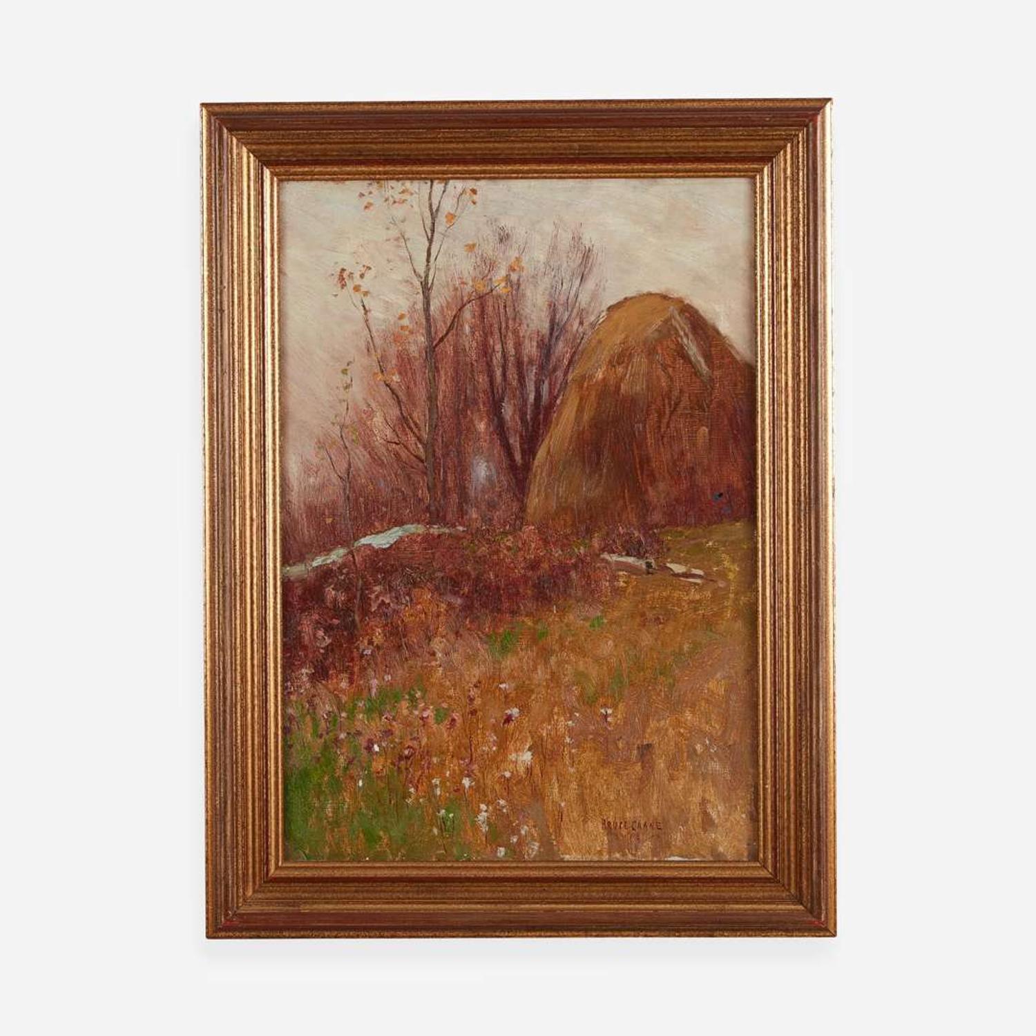 Bruce Crane (American, 1857–1937) Haystack on the Hill