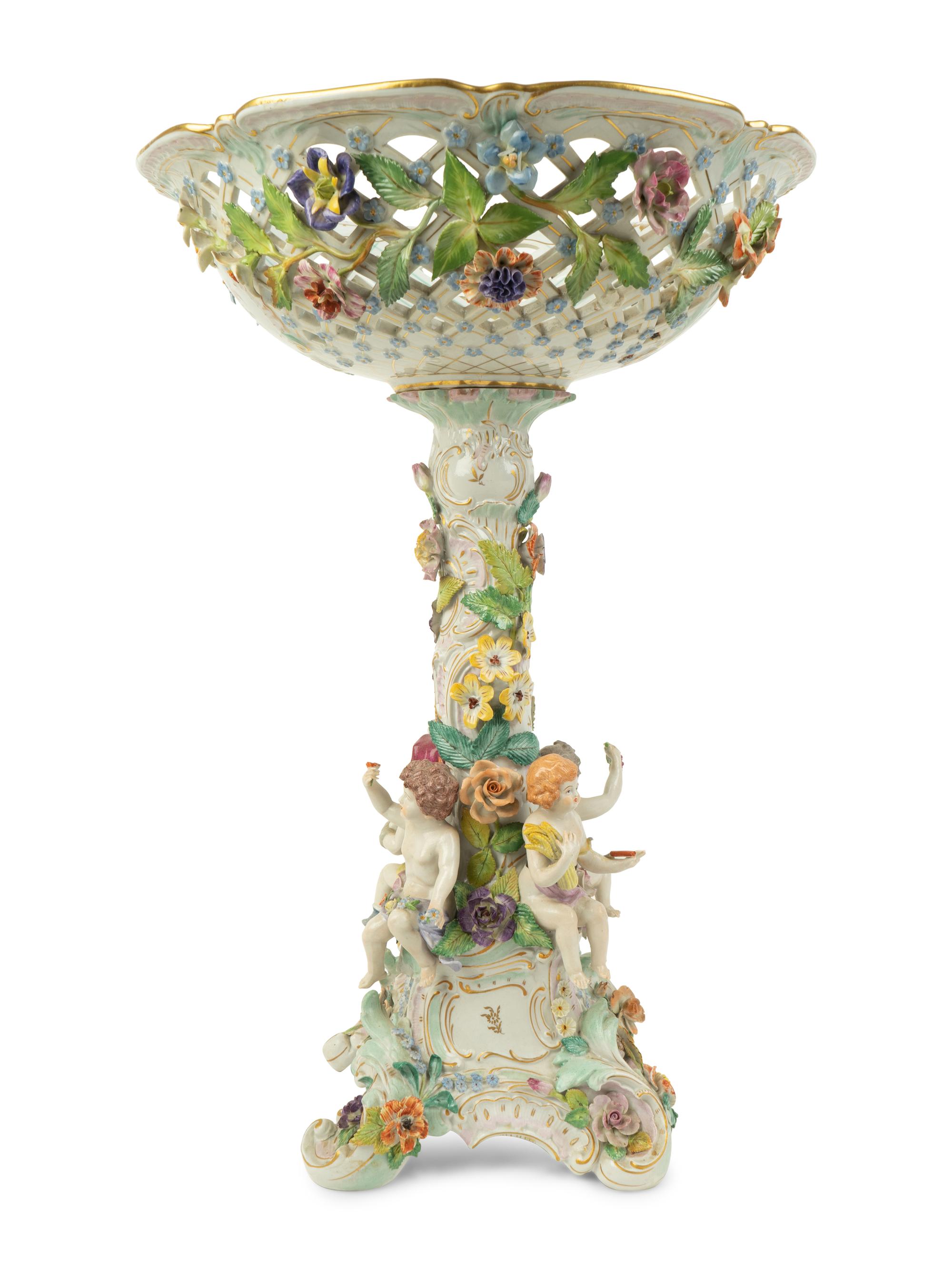 A German Porcelain Centerpiece — 19TH CENTURY