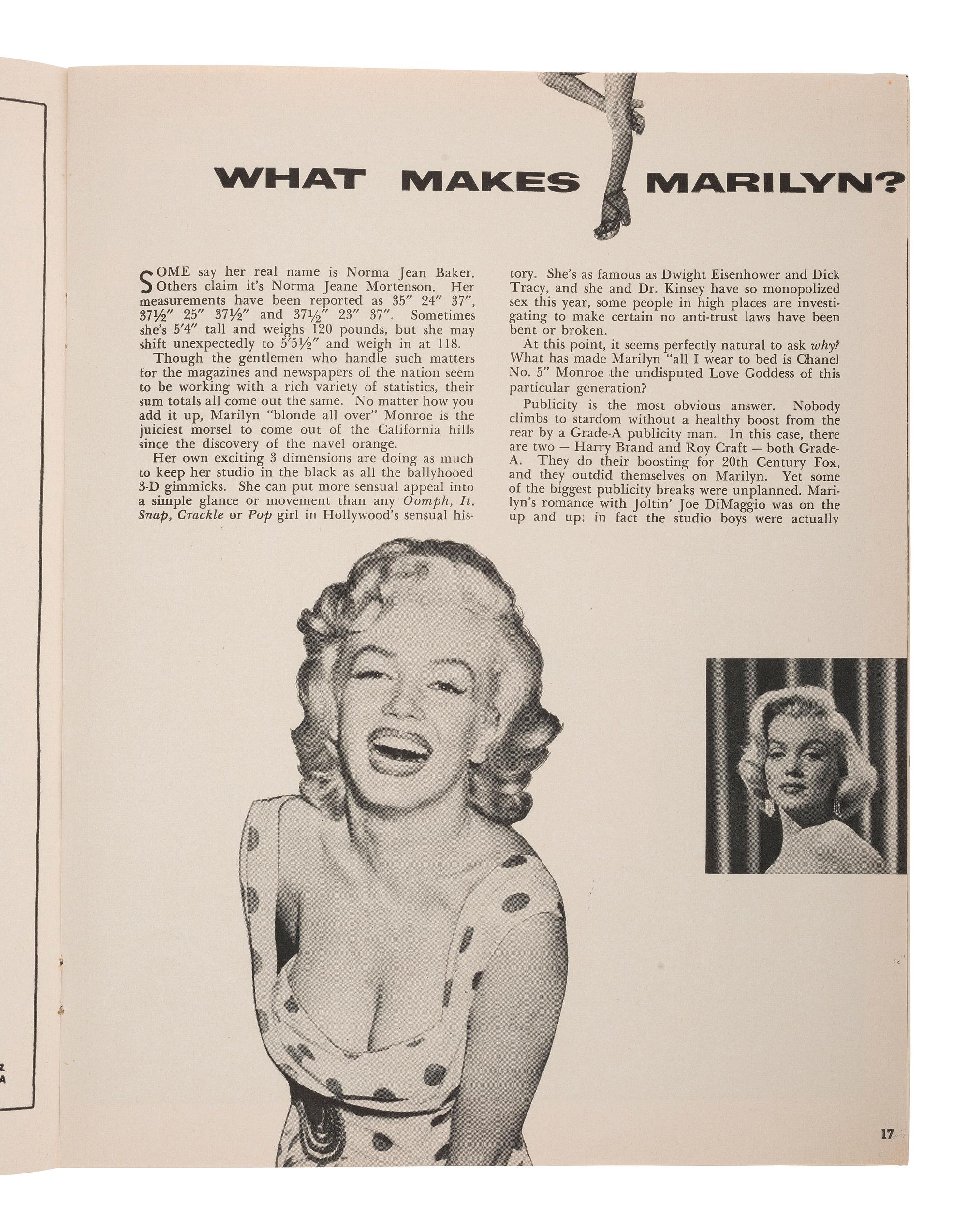 [MONROE, Marilyn (1926-1962)]. Playboy . Vol. 1, No. 1. Chicago, IL: HMH Publishing Co., December 1953.