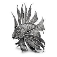 A Buccellati Silver Lionfish Table Ornament