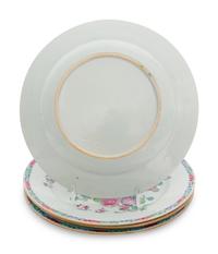 A Set of Four Chinese Export Porcelain Plates