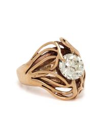 YELLOW GOLD AND DIAMOND RING