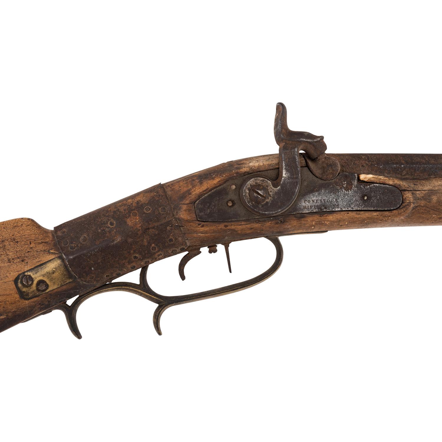 Conestoga Rifle Works Percussion Rifle Apparently Acquired on the Standing Rock Reservation
