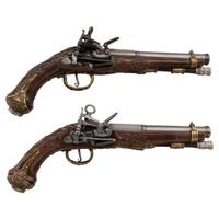 Contemporary Cased Spanish Miquelet-Style Pistols