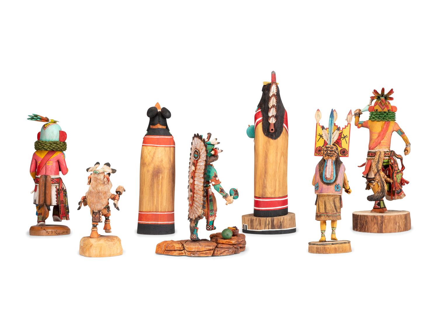 Group of Contemporary Hopi Katsina Dolls