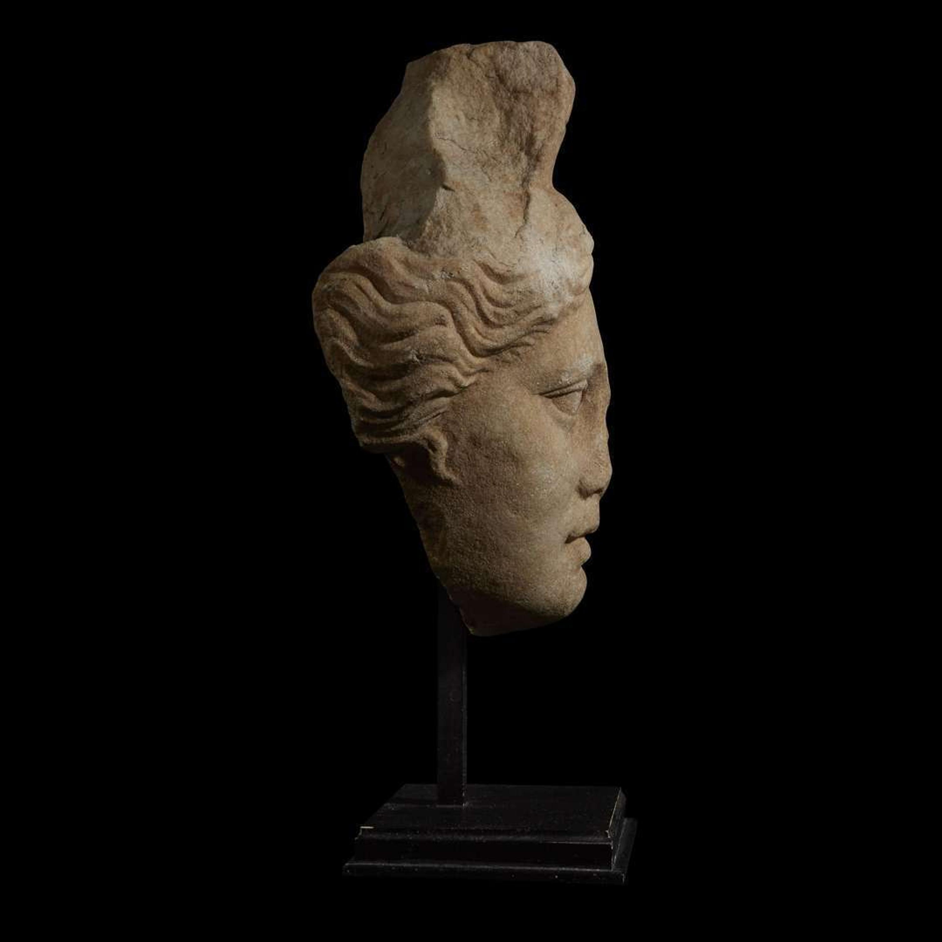 ROMAN HEAD OF TYCHE C. 1st Century AD