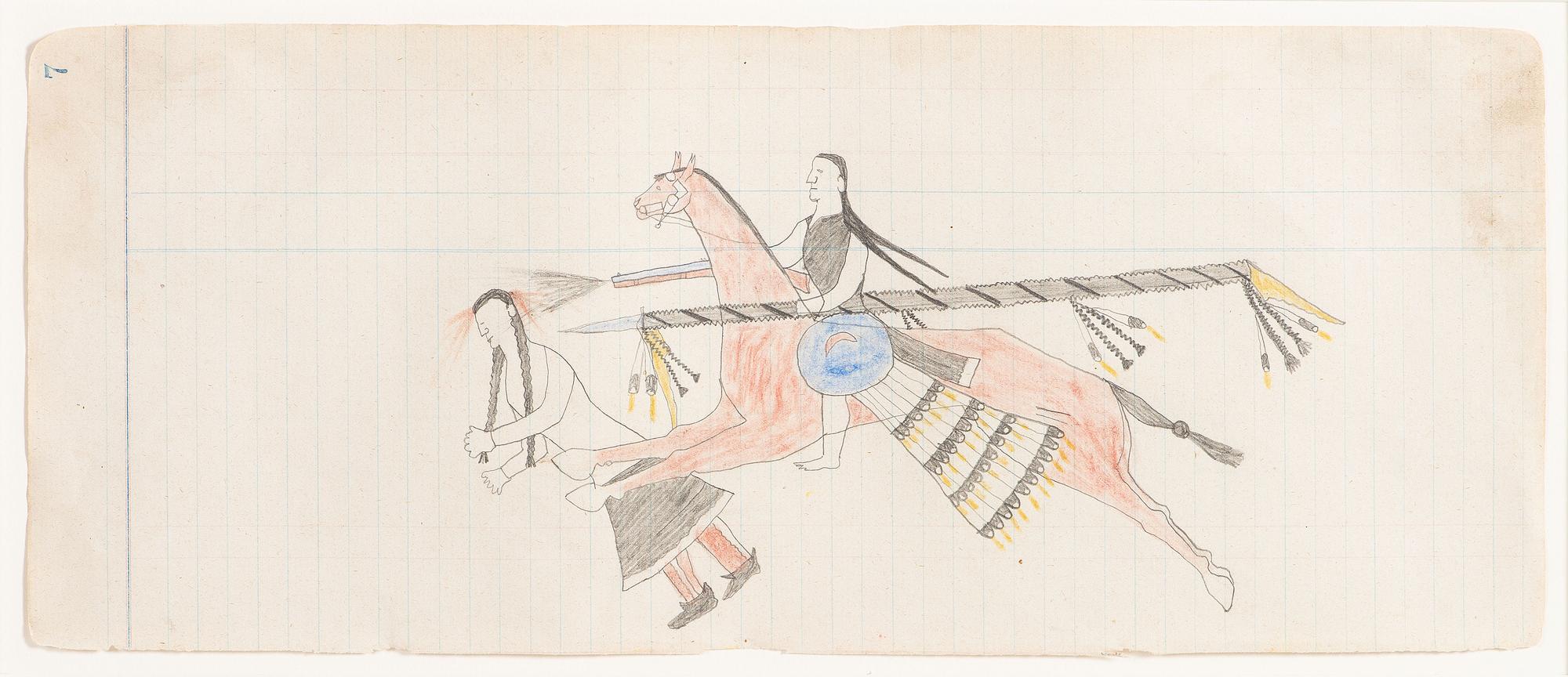 Drawing from Arrow's Elks Society Ledger Book