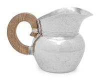 A Mexican Silver Water Pitcher