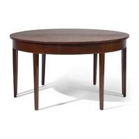 A George III Mahogany Three-Part Dining Table