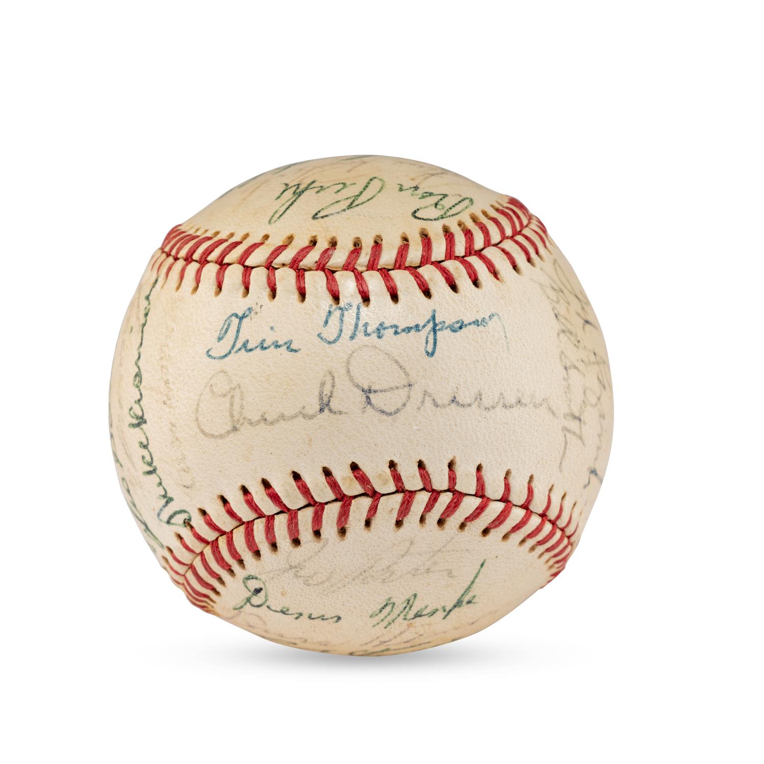 A 1962 Toronto Maple Leafs Team Signed Autograph Baseball
