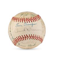 A 1962 Toronto Maple Leafs Team Signed Autograph Baseball