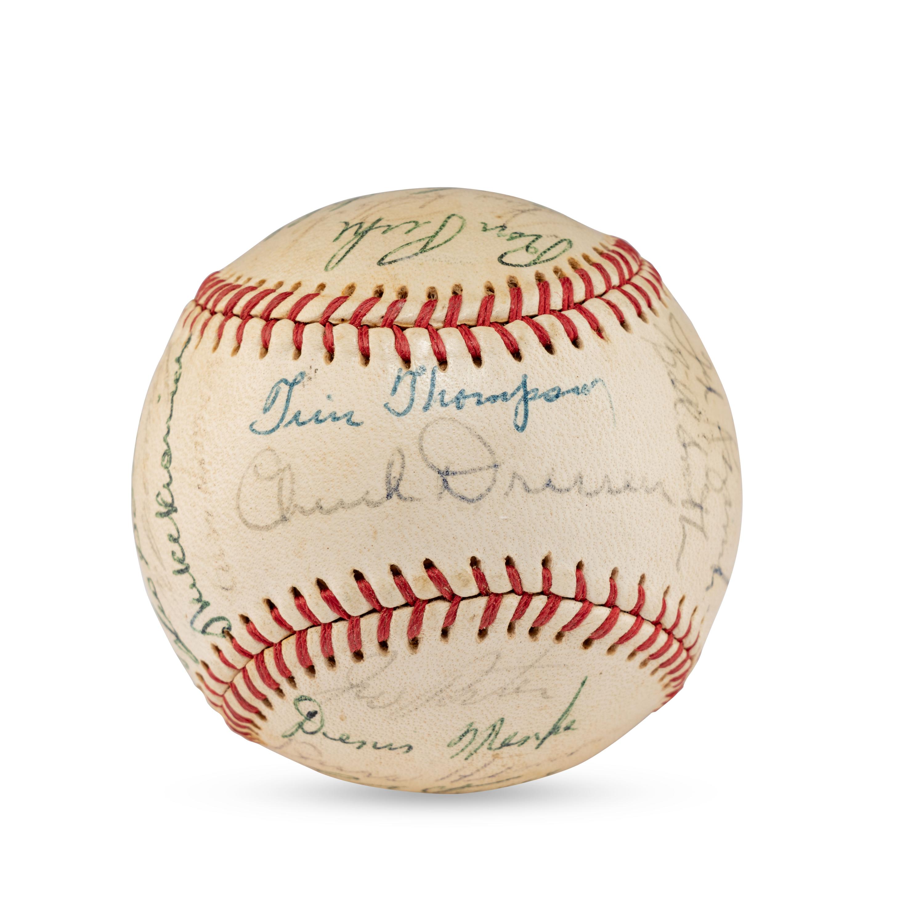 A 1962 Toronto Maple Leafs Team Signed Autograph Baseball