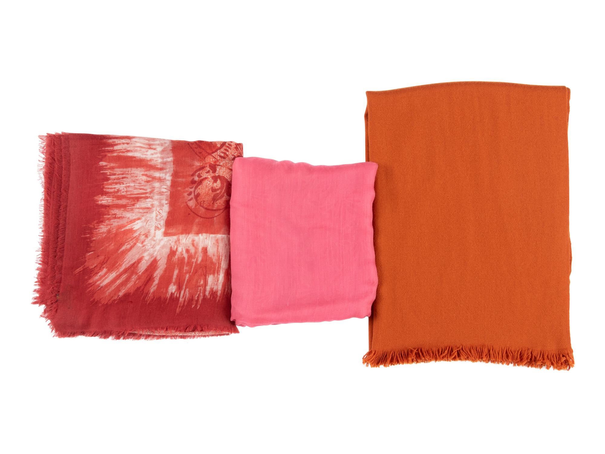 Three Loro Piana Cashmere Scarves