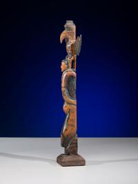 Polychrome Painted Totem Pole