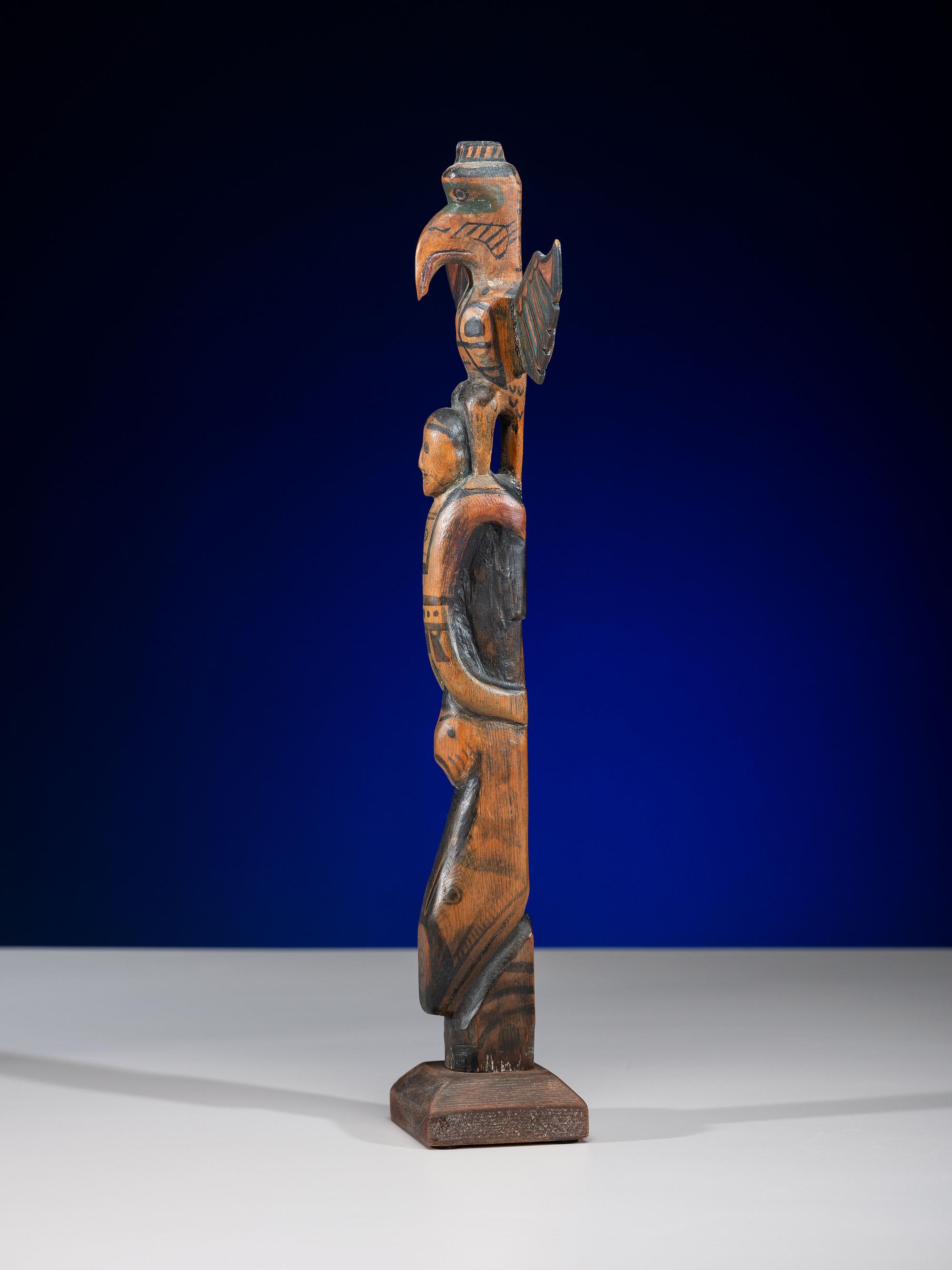 Polychrome Painted Totem Pole