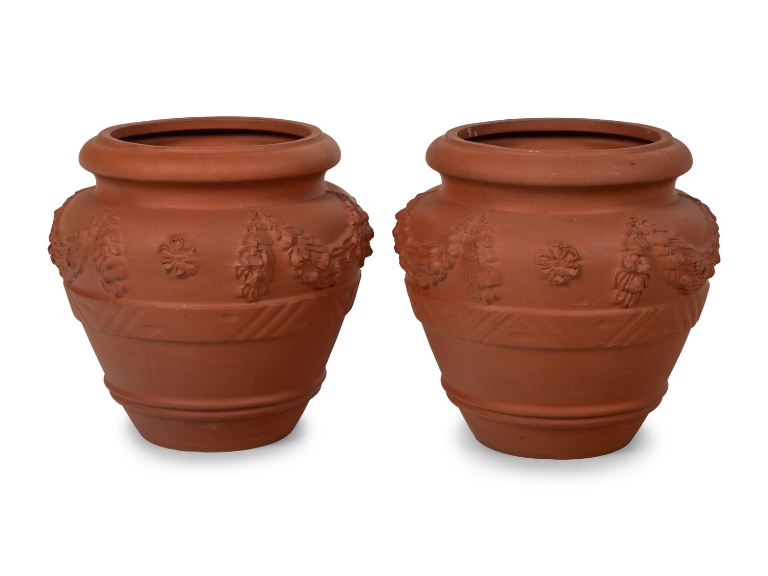 A Pair of Italian Terracotta Planters