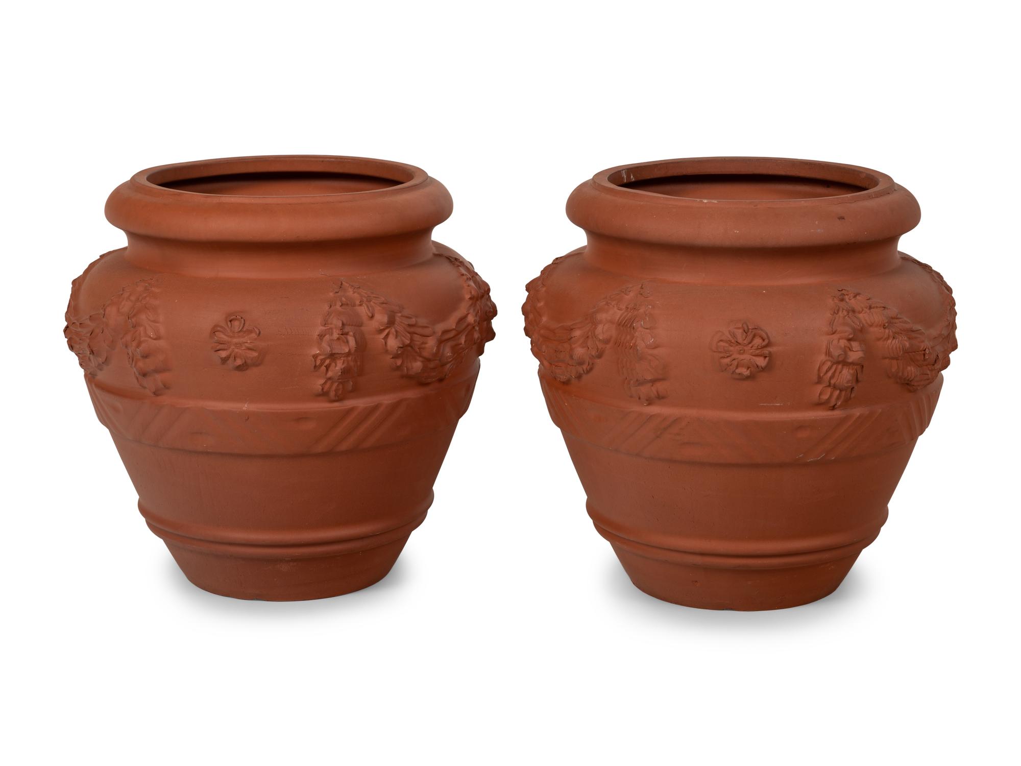 A Pair of Italian Terracotta Planters