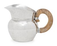 A Mexican Silver Water Pitcher
