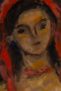Girl in a Red Babushka , c. 1959