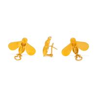 MAIJA NEIMANIS, COLLECTION OF YELLOW GOLD AND DIAMOND BEE EARCLIPS