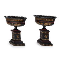 A Pair of Italian Style Tôle Jardinieres