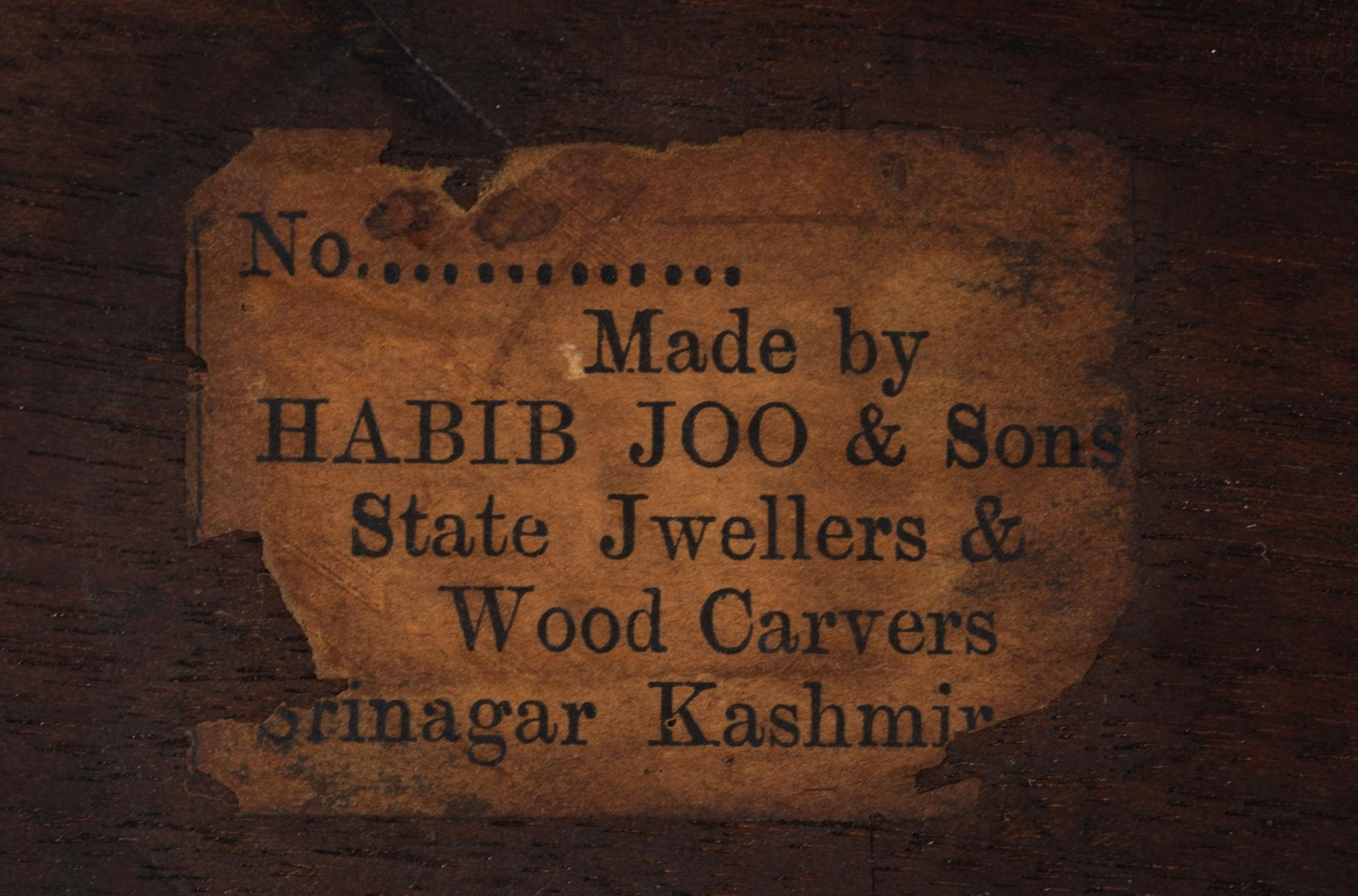 An Ornate Carved Indian Frame, Habib Joo & Sons