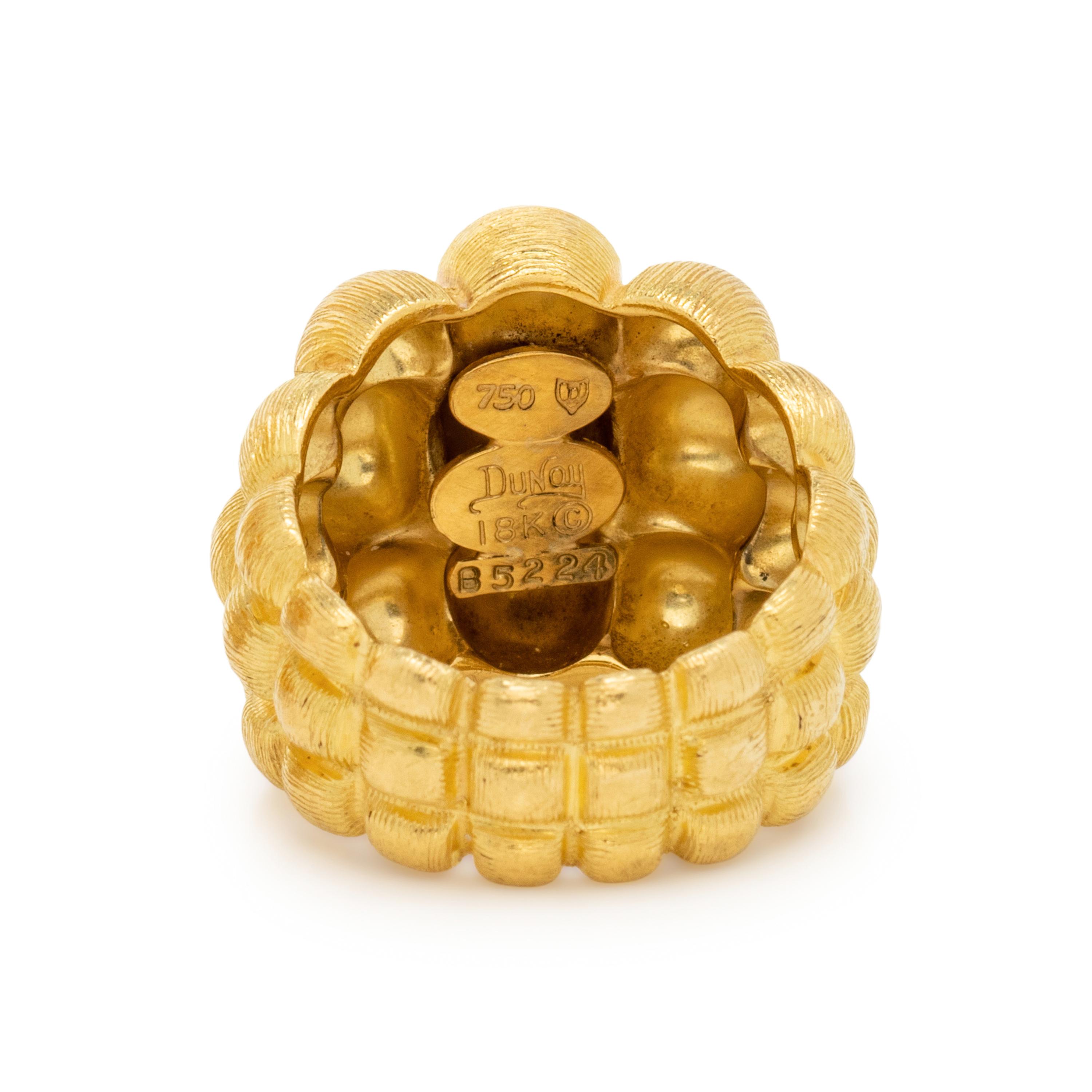 HENRY DUNAY, YELLOW GOLD SET