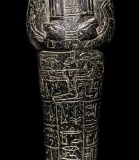An Egyptian Serpentine Ushabti for May