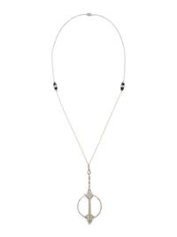 ANTIQUE, DIAMOND AND SEED PEARL LORGNETTE