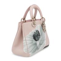 Christian Dior, Small Diorissimo Bag in Pale Pink Floral-Print Leather