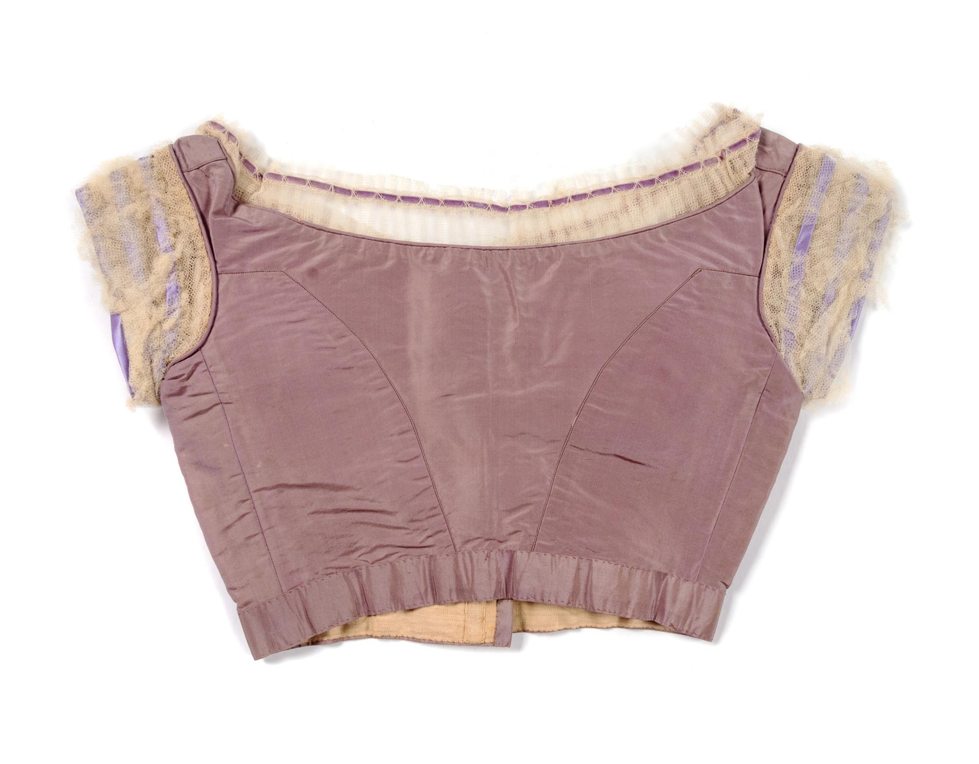 Three Silk Evening Bodices, 1850-60