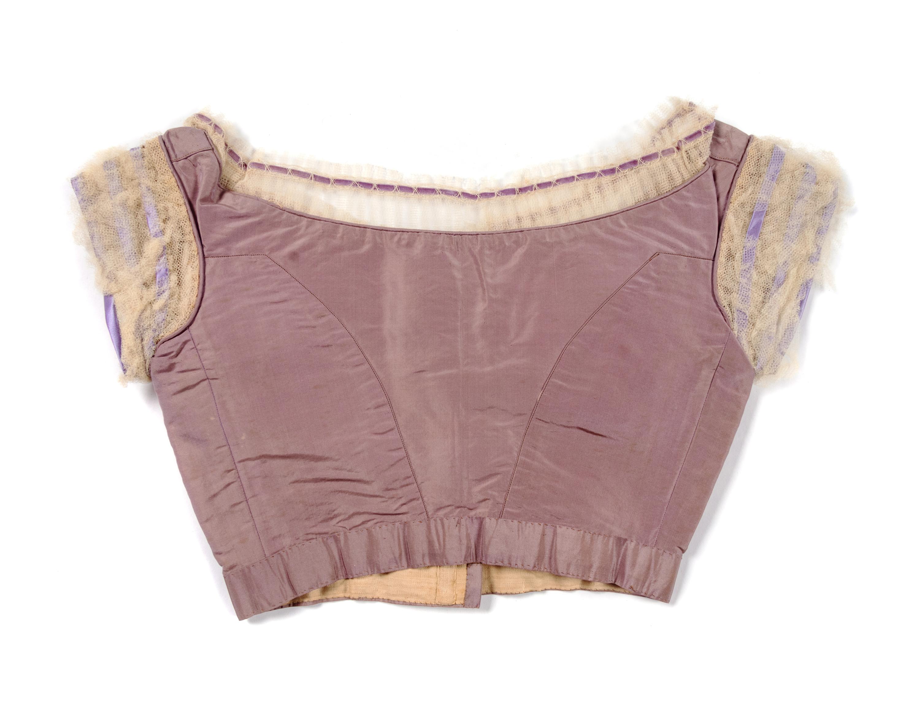 Three Silk Evening Bodices, 1850-60