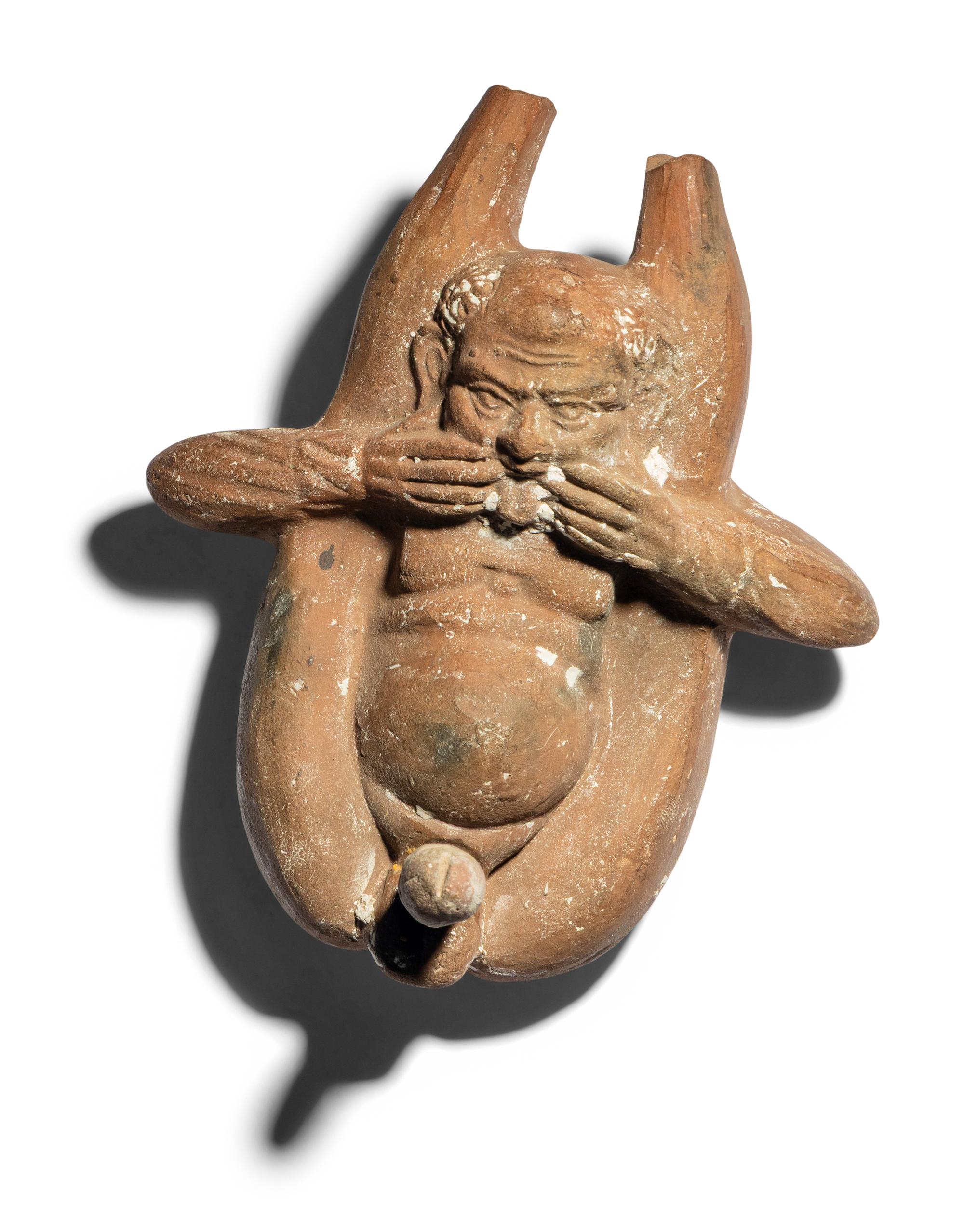A Roman Terracotta Grotesque Figure