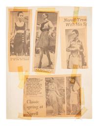 A Large Group of Norell Fashion Sketches