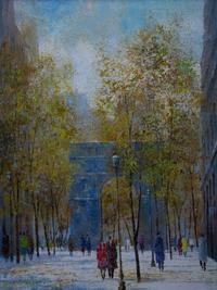 William Jack Laycox, (American, 1921-1984), Winter Sunday Near Washington Square