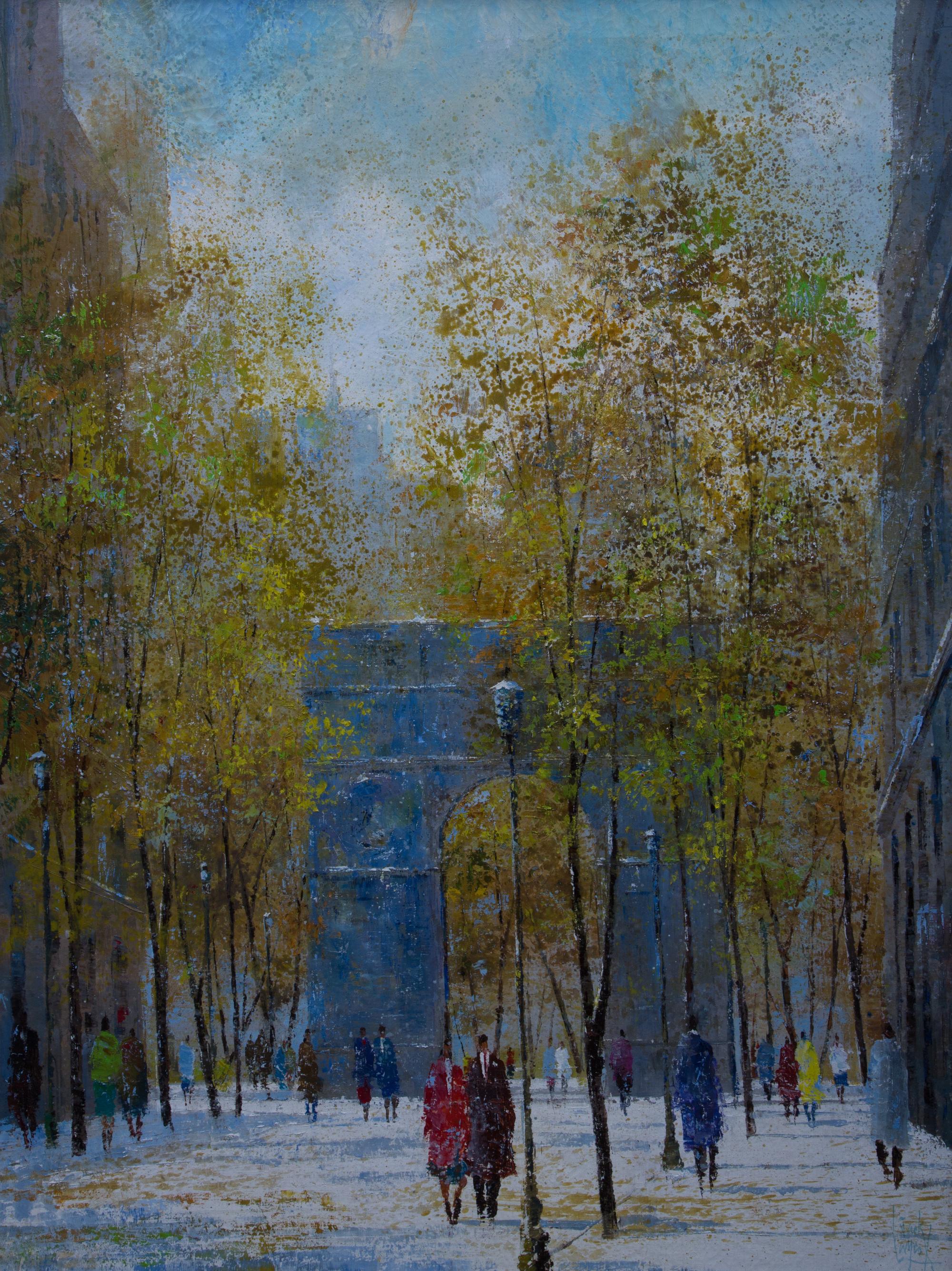 William Jack Laycox, (American, 1921-1984), Winter Sunday Near Washington Square
