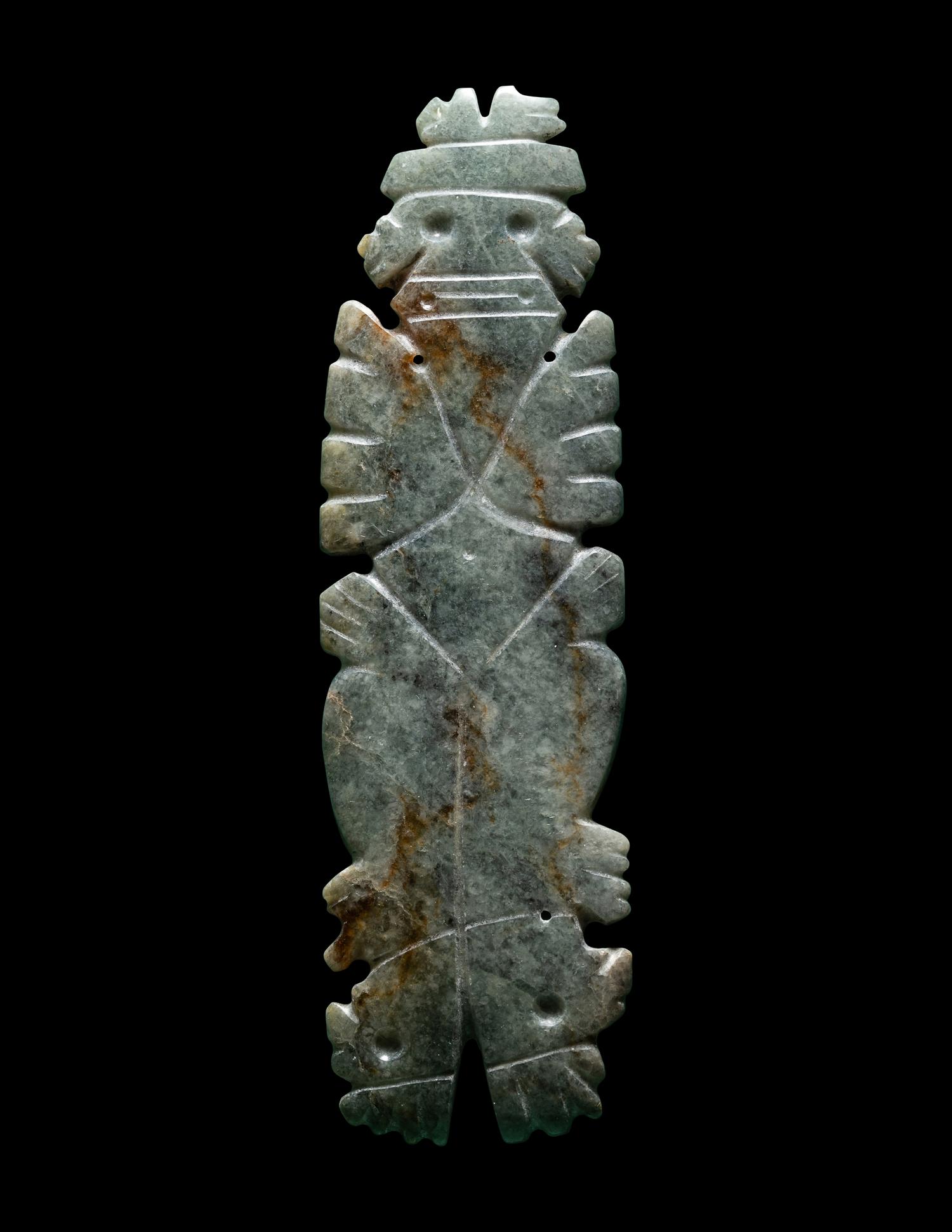 A Nicoya Jade Bird Pendant