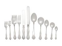 An American Silver Flatware Service
