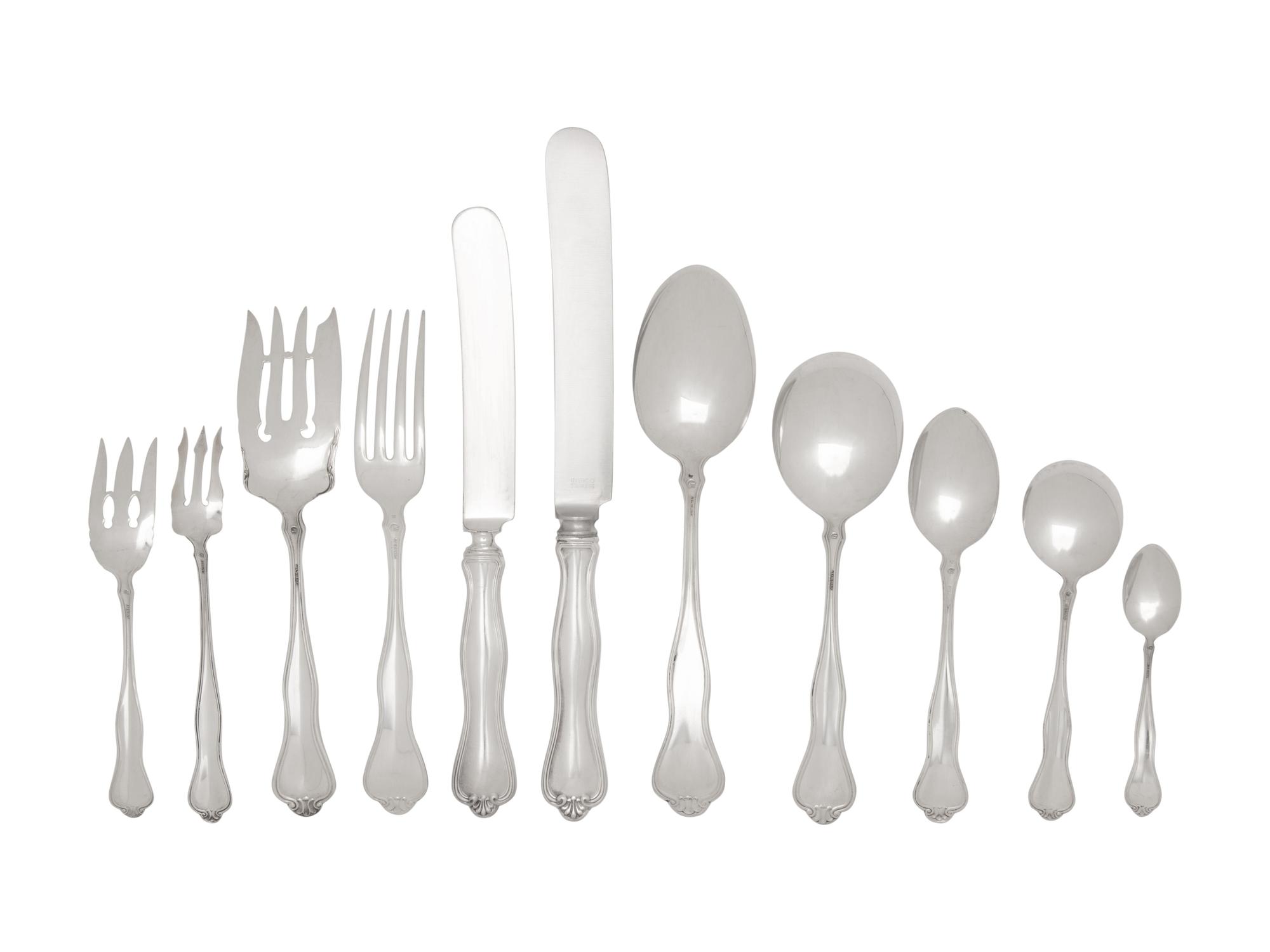 An American Silver Flatware Service