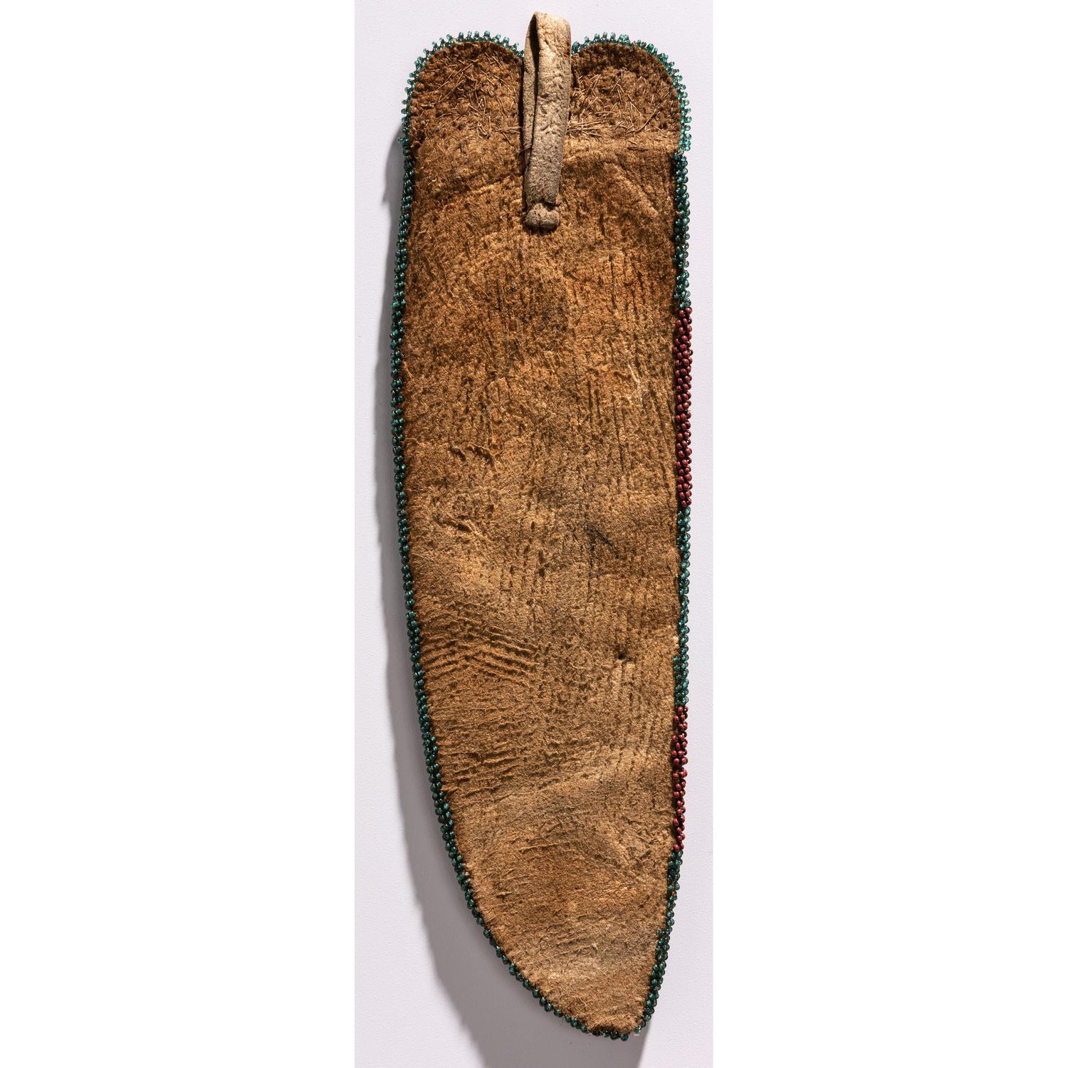 Cree Beaded Hide Knife Sheath