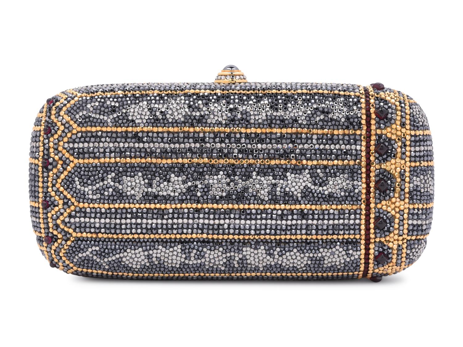 Judith Leiber Art Deco Inspired Oblong Minaudière