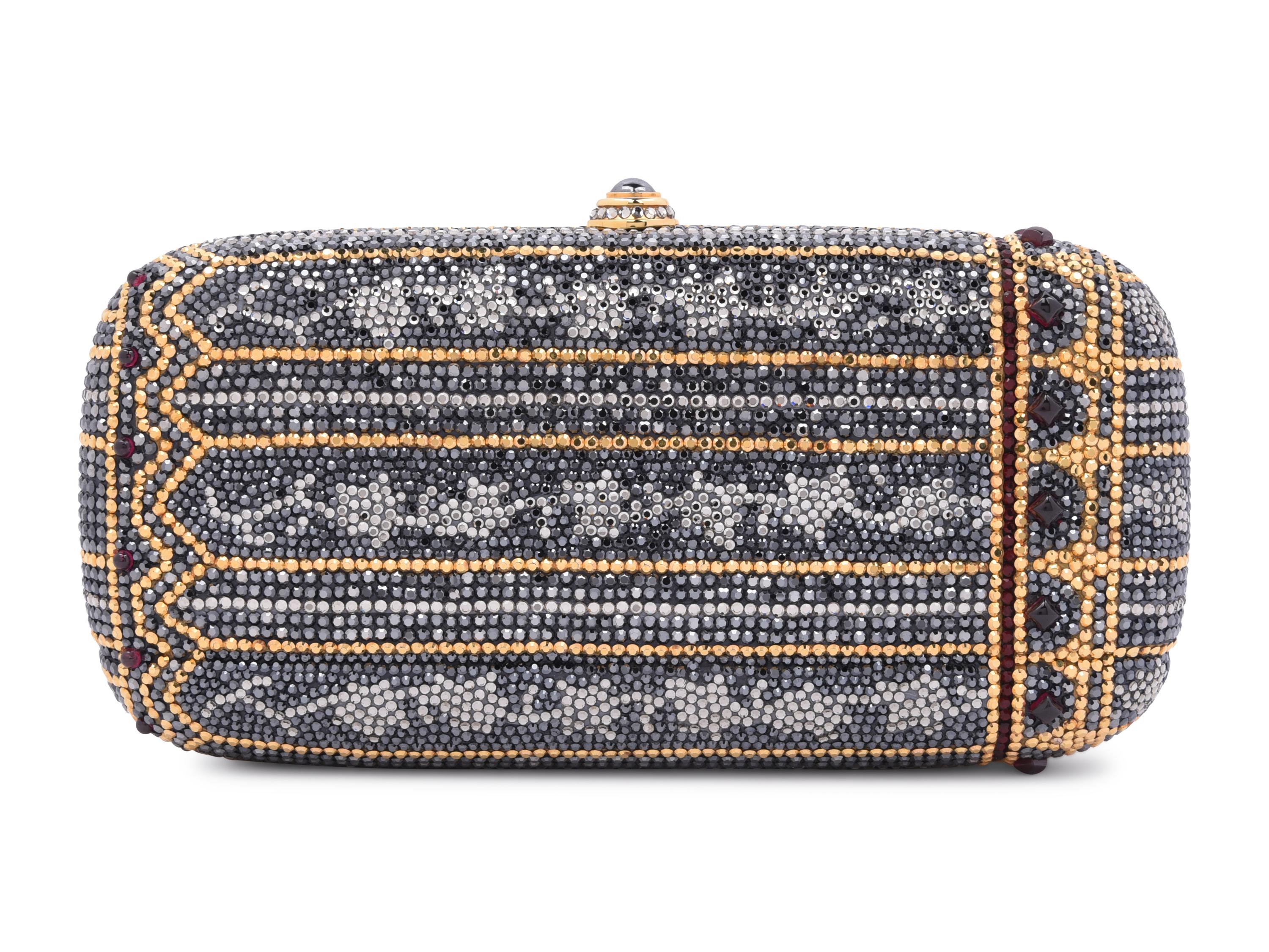Judith Leiber Art Deco Inspired Oblong Minaudière