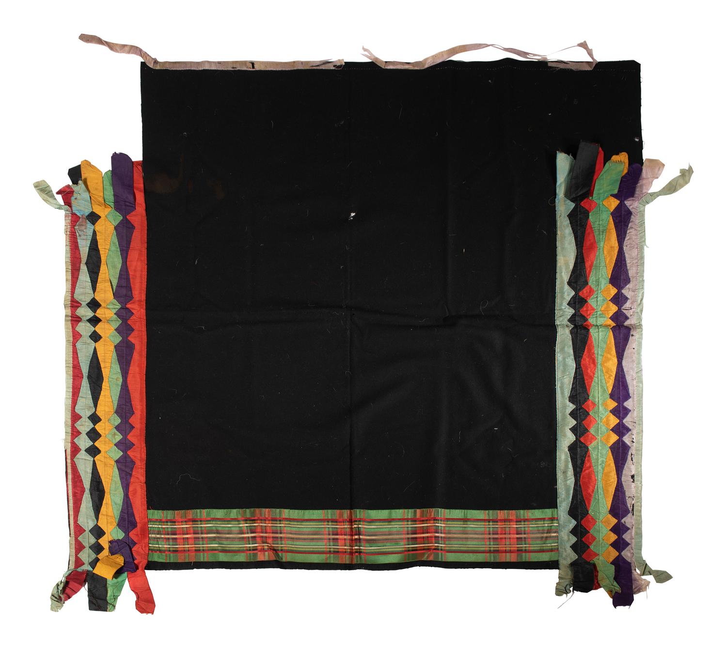 Potawatomi Girl's Wool and Ribbon Work Shawl