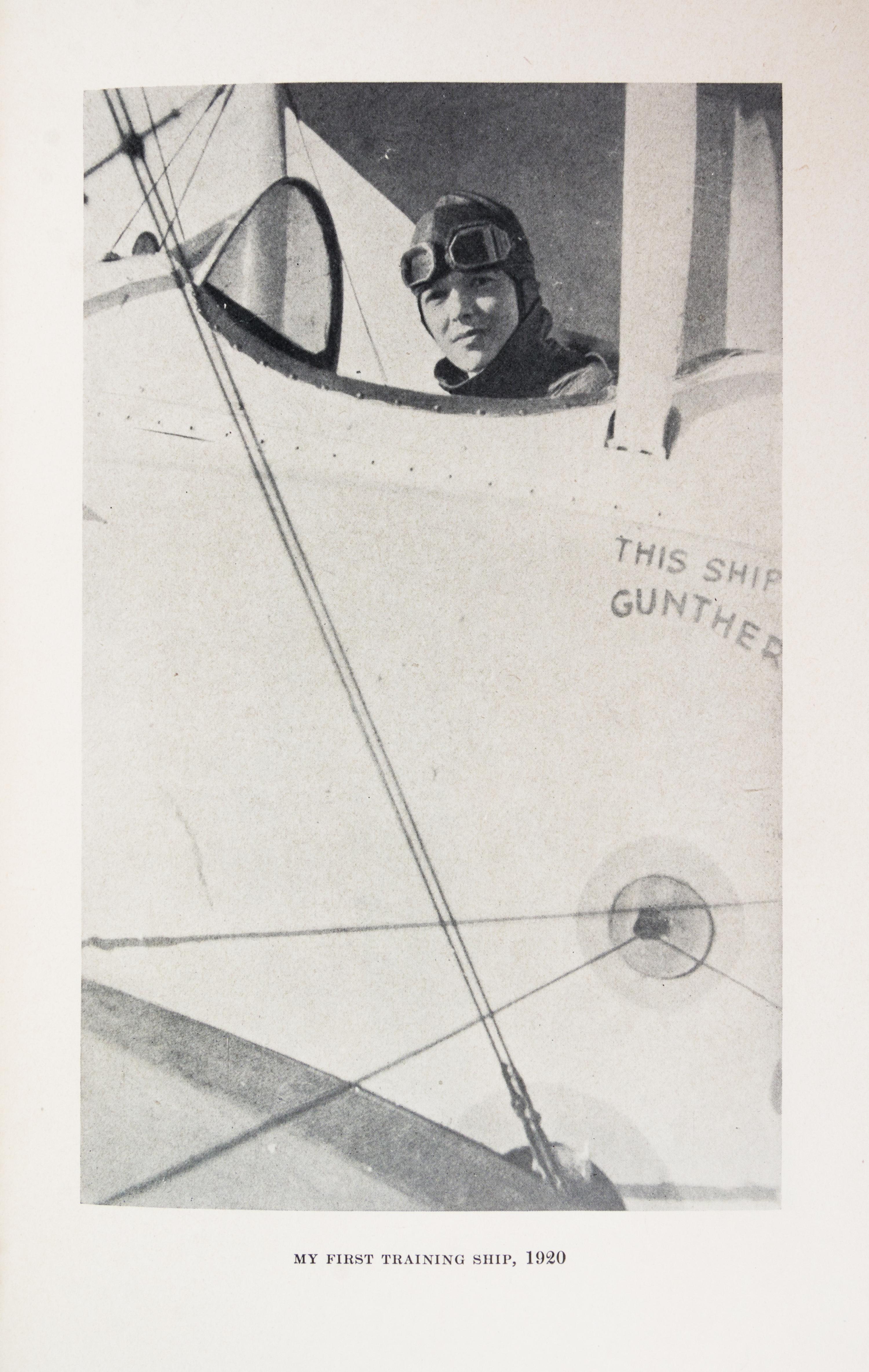 EARHART, AMELIA. 20 Hrs. 40 Min. New York, 1928. First trade ed., signed by Earhart on pasted in card.