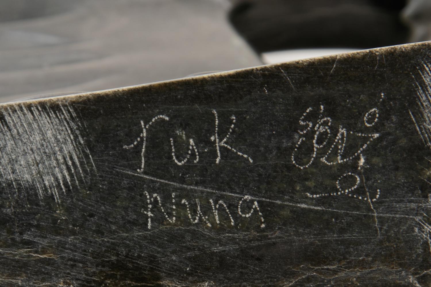 Two Inuit Carved Stone Sculptures