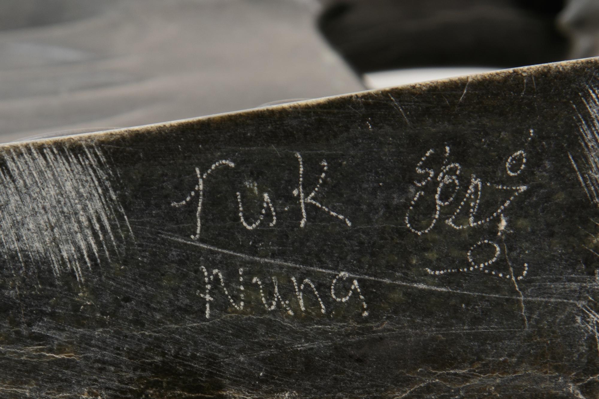 Two Inuit Carved Stone Sculptures