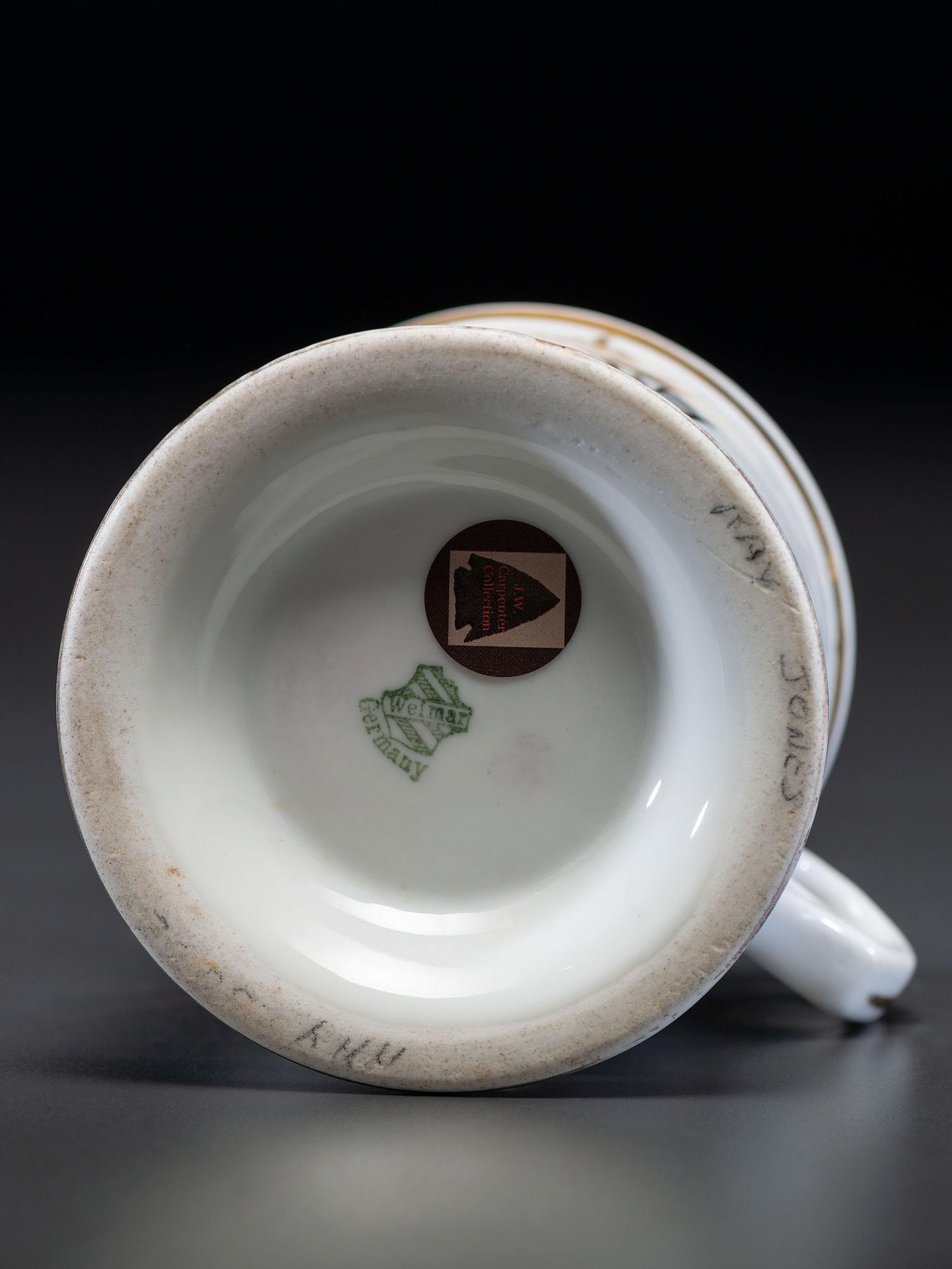 A Gardener's Porcelain Shaving Mug